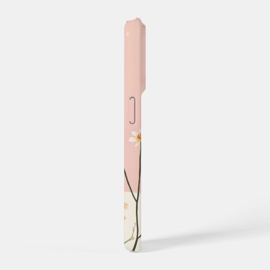 Minimal Monogram N Phone Case – Modern Aesthetic D iPhone Hoesje (Rechterkant)