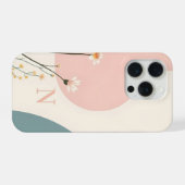 Minimal Monogram N Phone Case – Modern Aesthetic D iPhone Hoesje (Achterkant horizontaal)