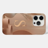 Minimal Monogram S Phone Case – Aesthetic Modern D (Achterkant (horizontaal))