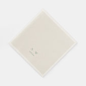 Minimal Monogram Wedding Napkins – with Love Servet (Hoek)