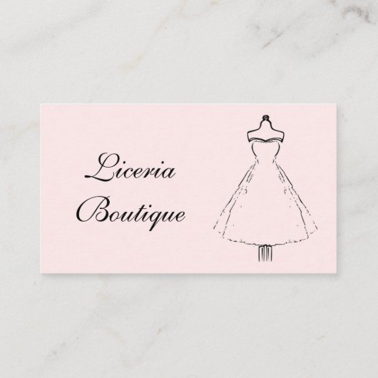 Minimal Mooie en Elegante Mode Designer Visitekaartje (Achterkant)