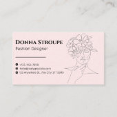 Minimal Mooie en Elegante Mode Designer Visitekaartje (Voorkant)