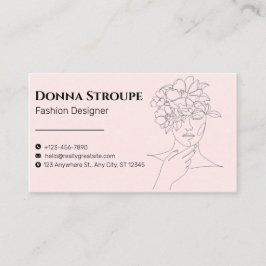 Minimal Mooie en Elegante Mode Designer Visitekaartje