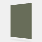 Minimal Moss Green Acrylic Sign – Acryl Bord (Hoek)