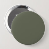 Minimal Moss Green Custom Button (Voorkant /achterkant)