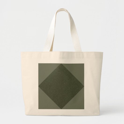 Minimal Moss Green Diamond - Canvas tas (Voorkant)