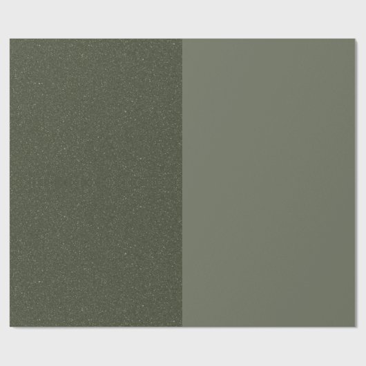 Minimal Moss Green Gift Wrap Paper – Cadeaupapier (Vlak)