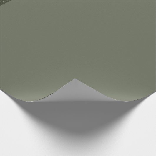 Minimal Moss Green Gift Wrap Paper –  Cadeaupapier (Hoek)
