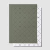 Minimal Moss Green Vellum Overlay – Vellum Uitnodigingen (Offset (Uitnodiging))