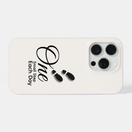 Minimal Motivational iPhone 15 Pro Case Hoesje (Achterkant horizontaal)