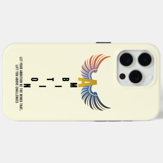 Minimal Motivational iPhone / iPad case (Achterkant (horizontaal))