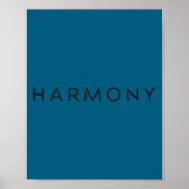 Minimal Motivational Quote Harmony Insration  Poster (Voorkant)