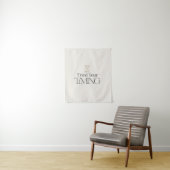Minimal Motivational Wall Tapestry Wandkleed (In situ)