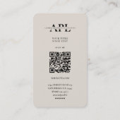 Minimal Moving Logistics Professional Sand Visitekaartje (Achterkant)