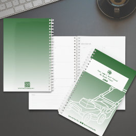 Minimal Mower Logo Green Lawn Care Planner