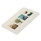 Minimal Nature Set – Mountain & Tree Art Magneet (Linkerzijde)