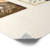 Minimal Nature Set – Mountain & Tree Art Poster (Hoek)