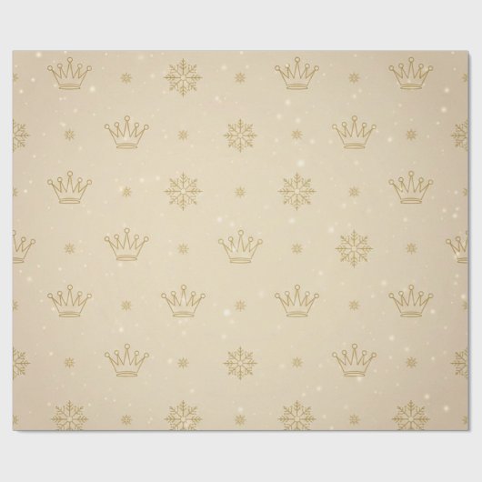 Minimal Neutral Luxe Christmas Wrapping Paper Cadeaupapier (Vlak)