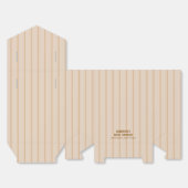 Minimal Neutral Rustic Stripe Cowgirl Baby shower Bedankdoosjes (Ongevouwen)