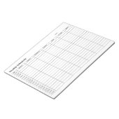 Minimal Neutral Weekly Schedule Notitieblok (Schuin)