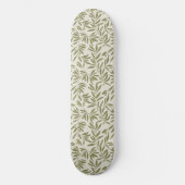 Minimal Olive Branch Pattern Persoonlijk Skateboard (Voorkant)