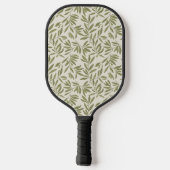 Minimal Olive Branch Pattern Pickleball Paddle (Achterkant)
