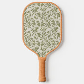 Minimal Olive Branch Pattern Pickleball Paddle (Voorkant)
