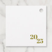 Minimal Olive Green Christmas Holiday Family Name Bedankjes Labels (Achterkant)