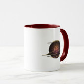 Minimal One-Stroke Mountain Ridge | Sunrise Line Mok (Voorkant rechts)