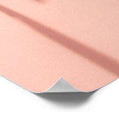 Minimal Palm Tree Shadows – Soft Coral Aesthetic Poster (Hoek)