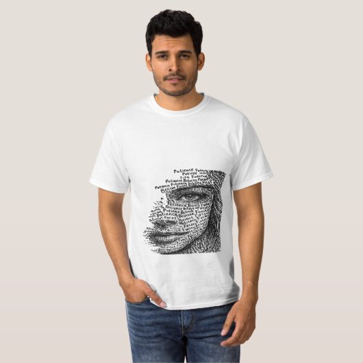 Minimal Paris Stripe Aesthetic T-Shirt (Voorkant volledig)