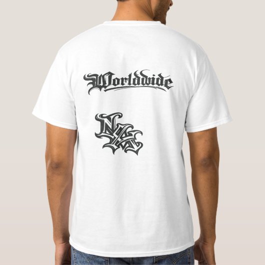 Minimal Paris Stripe Aesthetic T-Shirt (Achterkant)