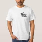 Minimal Paris Stripe Aesthetic T-Shirt (Voorkant)