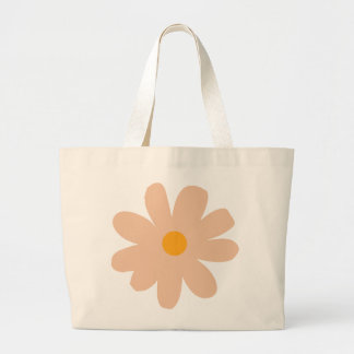 Minimal pastel Daisy Flower – Schattigee retro est Grote Tote Bag