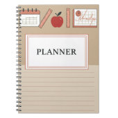 Minimal Pastel Hoesje Notitieboek (Voorkant)