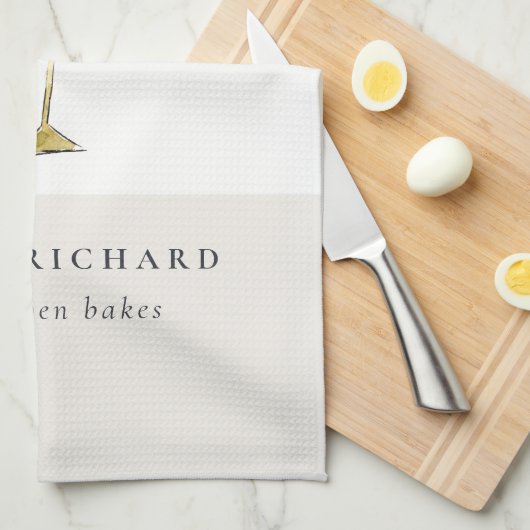 Minimal Pastel Kleurrijke Waterverf Cake Bakkerij Theedoek (Quarter Fold)