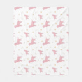 Minimal Pastel pink Labrador Retriever Blanket  Fleece Deken (Voorkant)