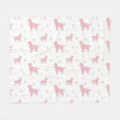 Minimal Pastel pink Labrador Retriever Blanket  Fleece Deken (Voorkant (Horizontaal))