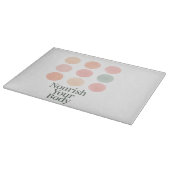 Minimal Pastel Wellness Circles Cutting Board Snijplank (Hoek)