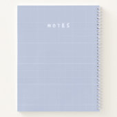 Minimal pastelrooster "NOTES" Hoesje – Schattigee Notitieboek (Achterkant)