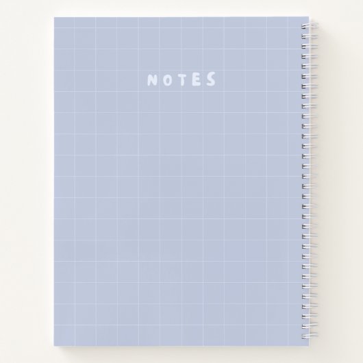 Minimal pastelrooster "NOTES" Hoesje – Schattigee Notitieboek (Achterkant)