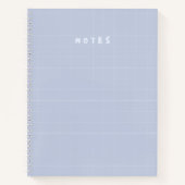 Minimal pastelrooster "NOTES" Hoesje – Schattigee Notitieboek (Voorkant)