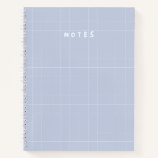 Minimal pastelrooster "NOTES" Hoesje – Schattigee Notitieboek (Voorkant)
