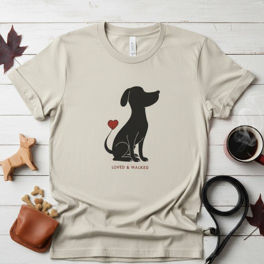 Minimal Pawline Design - Dog Lover Graphic T-shirt