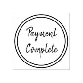 Minimal "Payment Complete"  Rubberstempel (Afrduk)