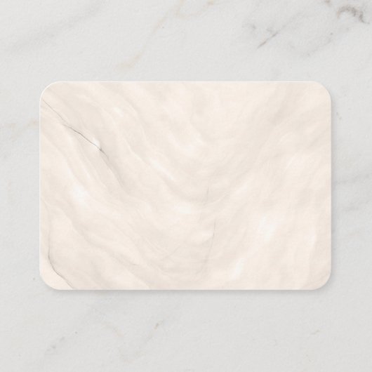 Minimal Pearl Bow Champagne Wedding Details Informatiekaartje (Achterkant)