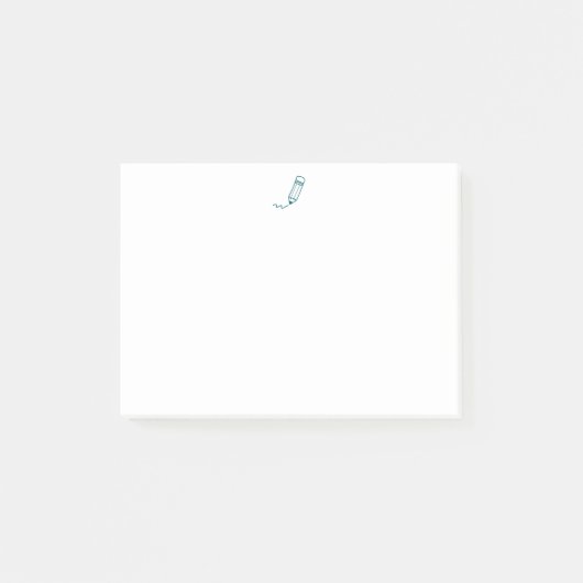 Minimal Pencil Doodle Post-it® Notes (Voorkant)