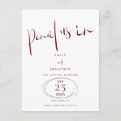 Minimal Pencil is een script uit de Bourgogne Save Aankondigingskaart (Voorkant)