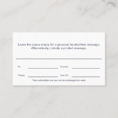 Minimal Personal Trainer Reward Gift Certificate Klantenkaartje (Achterkant)