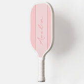 Minimal Personalized Blush Pink Pickleball Paddle (Links)